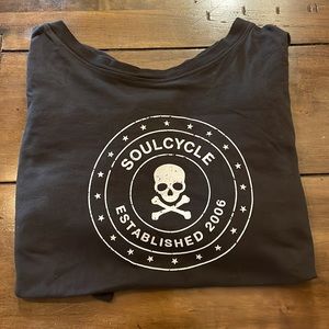 SoulCycle woman’s slouchy long sleeve t-shirt - size large